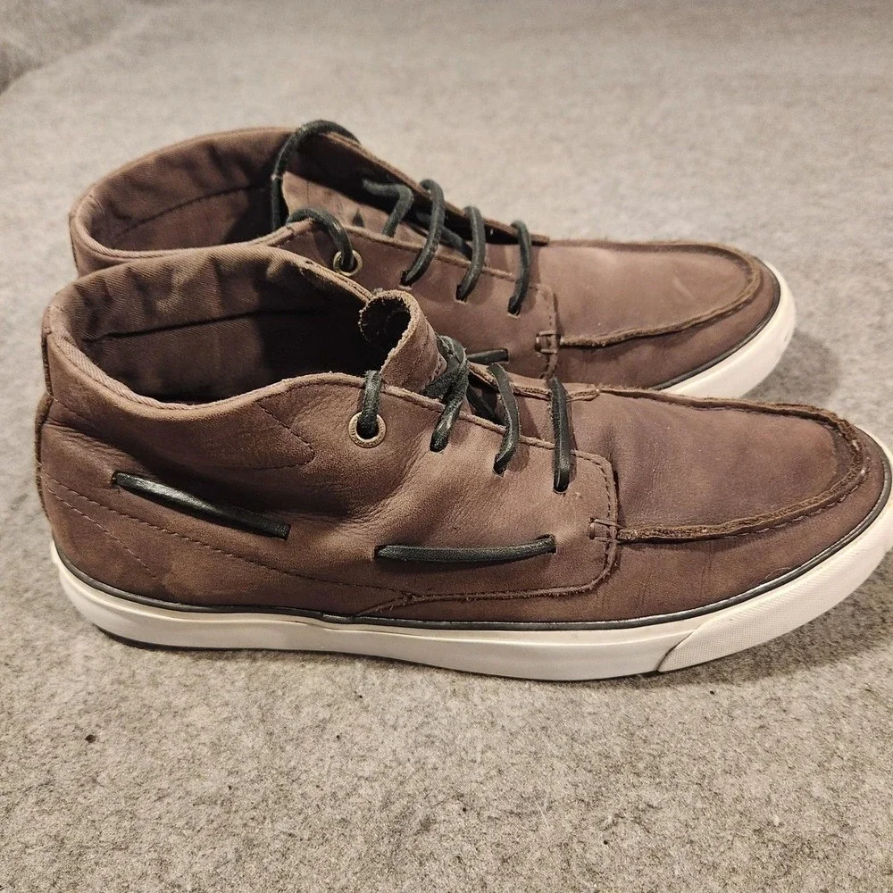 Converse Jack Purcell Shoes Mens Size 8.5 Brown Leather Boat Chukka Lined Casual